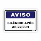 Placa de Aviso / Sinalização - SIlencio nos Corredores (25x20cm) - SC05