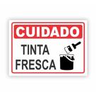 Placa de Aviso / Sinalização - Tinta Fresca (25x20cm) - TF02