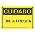 Placa de Aviso / Sinalização - Tinta Fresca (25x20cm) - TF06