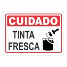 Placa de Aviso / Sinalização - Tinta Fresca (25x20cm) - TF07