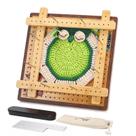 Placa de bloqueio de crochê ULOI 10" Bamboo com 4 hastes de tensão