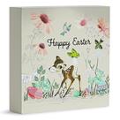 Placa de caixa de madeira Silver Buffalo Disney Bambi Happy Easter 15x15cm