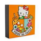Placa de caixa de MDF de madeira Sanrio Hello Kitty Trick Or Treat