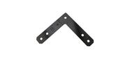 Placa de canto National Hardware 30x6,4x0,5 cm preta