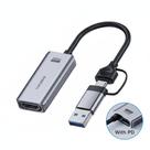 Placa de captura de vídeo Hagibis 100W PD USB 30 Cinza Placa de captura de vídeo Hagibis 100W PD USB 30 Cinza