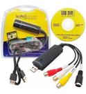 Placa de Captura de Vídeo USB EasyCap para Notebook PC Xbox PS3 VHS DVD RCA S-Vídeo DC60
