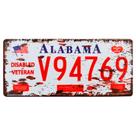 Placa de Carro Decor em Madeira State Route - Alabama - USA