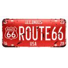 Placa de Carro Decor em Madeira State Route - Illinois - USA