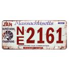 Placa de Carro Decor em Madeira State Route - Massachusetts - USA