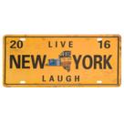 Placa de Carro Decor em Madeira State Route - New York - USA