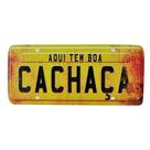 Placa de Carro Decorativa em Madeira - Aqui Tem Boa Cachaça