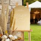 Placa de Casamento Recepção Acrílica Espelhado Placa de Boas-Vindas Personalizada Placa de Casamento Recepção Acrílica Espelhado Placa de Boas-Vindas Personalizada
