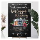 Placa de cerimônia desconectada SPEEDYORDERS Chalkboard Wedding