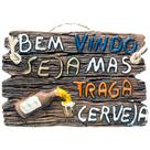 Placa de Churrasco Decorativa - Cantinho do Churrasco - Bem Vindo Seja, Mas Traga Cerveja