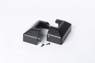 Placa de cobertura para poste BORDERSMOVER flange de piso 2" preta