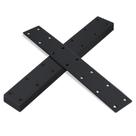 Placa de conserto plana de aço inoxidável preta 201, pacote com 8 parafusos Placa de conserto plana de aço inoxidável preta 201, pacote com 8 parafusos