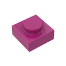 Placa de construção TTEHGB TOY Classic Bulk 1x1 100 peças vermelha violeta Placa de construção TTEHGB TOY Classic Bulk 1x1 100 peças vermelha violeta