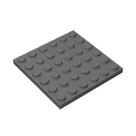 Placa de construção WEBRICK Classic 6x6 100 peças cinza escuro