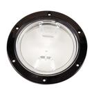 Placa de convés Beckson 4 Clear Center Screw Out Black