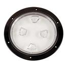 Placa de convés Beckson Marine 8 Clear Center Screw-Out - preta