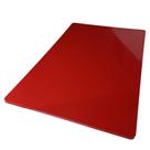 PLACA DE CORTE PEAD VERMELHA 40x1x60CM TÁBUA DE CORTE 400x1x600MM