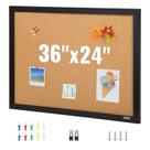 Placa de cortiça VEVOR 36x24cm com moldura para escritório, casa e escola