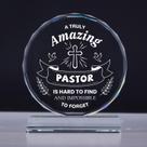 Placa de cristal Uniquilling Pastor Gift 15x13x3 cm 0,5 kg