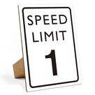 Placa de decoração de aniversário Muruseni Race Car Speed Limit 20x28cm