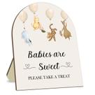 Placa de decoração Hatzelou Winnie The Pooh Baby Shower 23x28cm