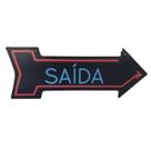 Placa De Decoração Seta Direção em MDF - Saída Placa De Decoração Seta Direção em MDF - Saída