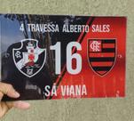Placa de endereço personalizada