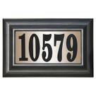 Placa de endereço Qualarc Edgewood Classic Retangular Iluminada