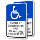 Placa de estacionamento SmartSign de alumínio de 18 x 12 polegadas, pacote com 2 Placa de estacionamento SmartSign de alumínio de 18 x 12 polegadas, pacote com 2