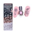 Placa De Estampagem Para Unhas De Natal De Inverno: Molde De Esmalte Com Desenhos De Floco De Neve,