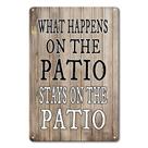Placa de estanho de metal CWEIDP Funny Patio Porch 20x30cm, decoração externa