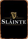 Placa de estanho de metal YFSIGN Slainte Guinness Retro Vintage 20x30cm