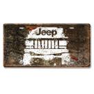 Placa de estanho metálico, decoração de parede, pintura em ferro, Jeep Vintage, 20x30cm