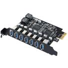 Placa de expansão USB 3.0 PCIe de 7 portas para PC desktop MZHOU