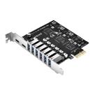 Placa de expansão USB 3.2 ELUTENG 8 portas PCI-e para USB C/A