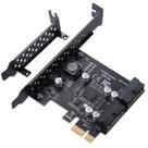 Placa de expansão YBBOTT PCIE 2 portas USB 3.0 Super Speed 5Gbps