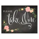 Placa de festa Andaz Press Chalkboard rosa coral floral 22x28cm Placa de festa Andaz Press Chalkboard rosa coral floral 22x28cm