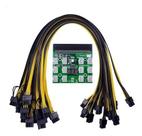 Placa De Fuga Breakout Board Mineração 750w/1200w + Cabos