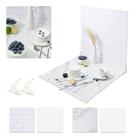 Placa de fundo fotográfica BEIYANG White Marble Subway Tile 24x24