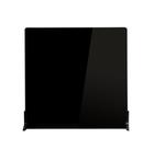 Placa de fundo V-FLAT WORLD Duo, 61 x 61 cm, preta brilhante/fosca