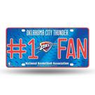 Placa de identificação automática de metal Rico NBA Oklahoma City Thunder