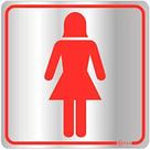 Placa de identificação sanitário Feminino INDIKA Placa de identificação sanitário Feminino INDIKA