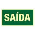 placa de indicação de saída fotoluminescente 100x50 cm