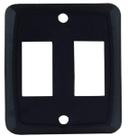 Placa de Interruptor Dupla Preta JR Products 12885 Placa de Interruptor Dupla Preta JR Products 12885