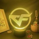 Placa de jogo 3D de acrílico Night Light Crossfire com base de crack