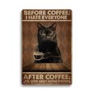 Placa de lata de metal YOYI ART Cat Kitty Biscuits Vintage 20x30cm
